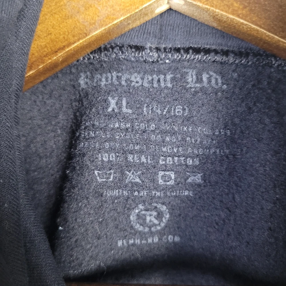 Represent Clo‎ Youth Boys XL(14-16) Black Hoodie Sweater Streetwear